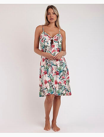 Chemise de nuit à bretelles Tropical Spirit d'ADMAS GARDEN pour femme
