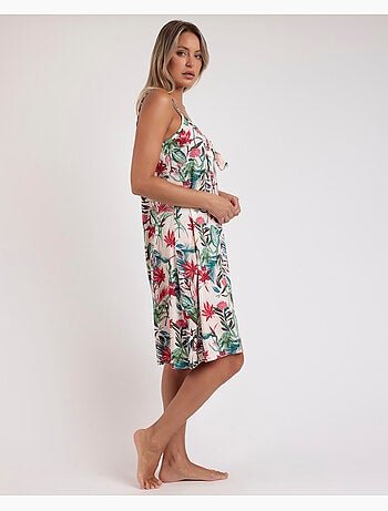 Chemise de nuit à bretelles Tropical Spirit d'ADMAS GARDEN pour femme
