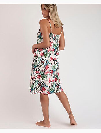 Chemise de nuit à bretelles Tropical Spirit d'ADMAS GARDEN pour femme