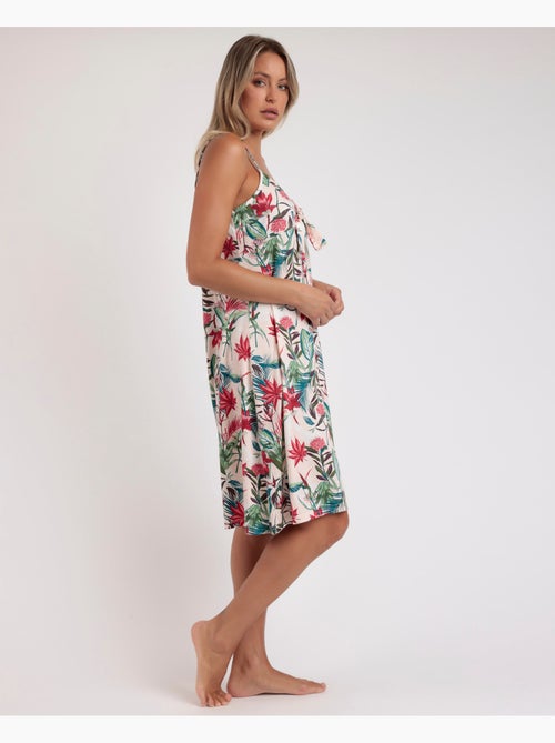 Chemise de nuit à bretelles Tropical Spirit d'ADMAS GARDEN pour femme - Kiabi