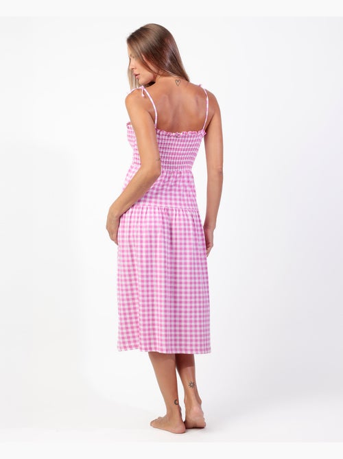 Chemise de nuit à bretelles Vichy Mood pour femme ADMAS - Kiabi