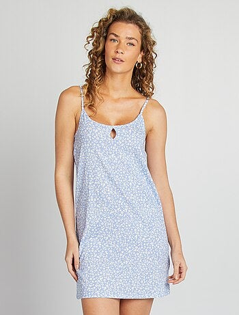 Chemise de nuit à fines bretelles