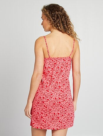 Chemise de nuit à fines bretelles