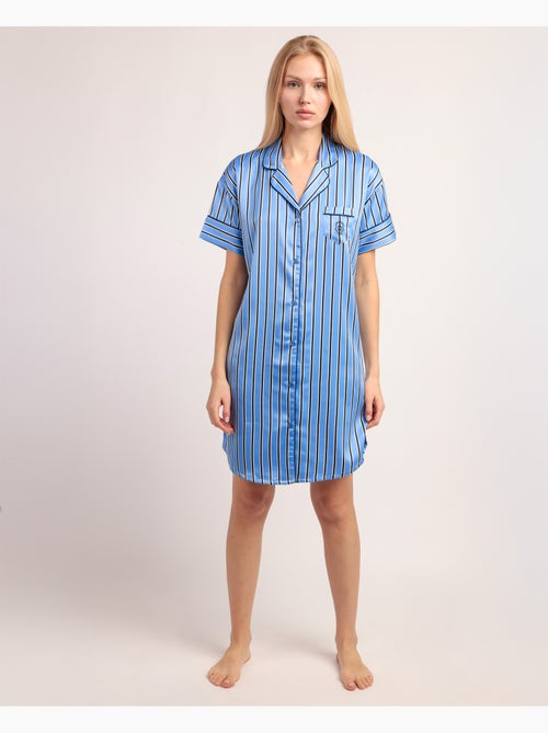 Chemise de nuit à manches courtes ADMAS CLASSIC Adm Secret pour femme - Kiabi