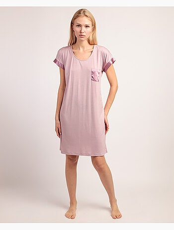 Chemise de nuit à manches courtes ADMAS CLASSIC pour femme Soft Dreams