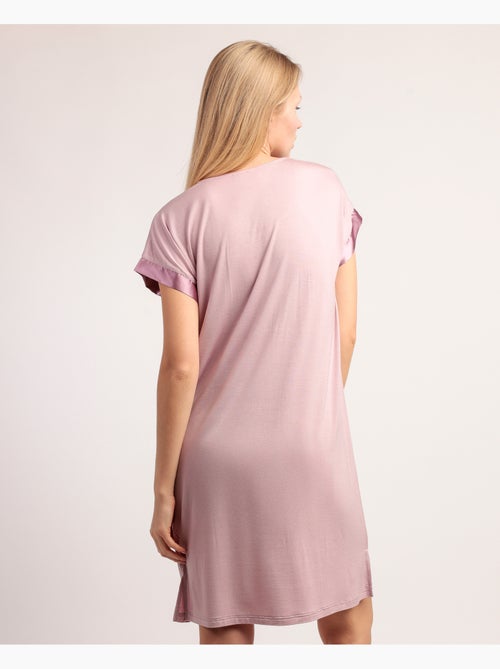 Chemise de nuit à manches courtes ADMAS CLASSIC pour femme Soft Dreams - Kiabi Chemise de nuit à manches courtes ADMAS CLASSIC pour femme Soft Dreams - Kiabi