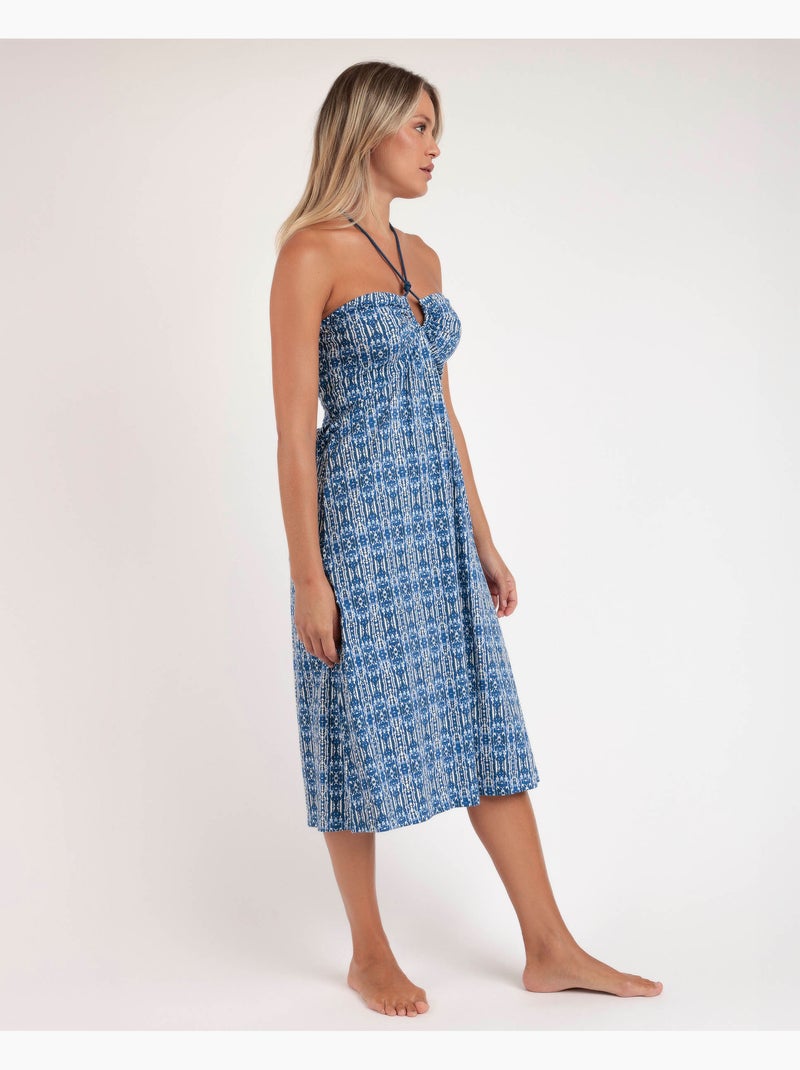 Chemise de nuit à manches courtes ADMAS Ibiza Trip pour femme Bleu - Kiabi
