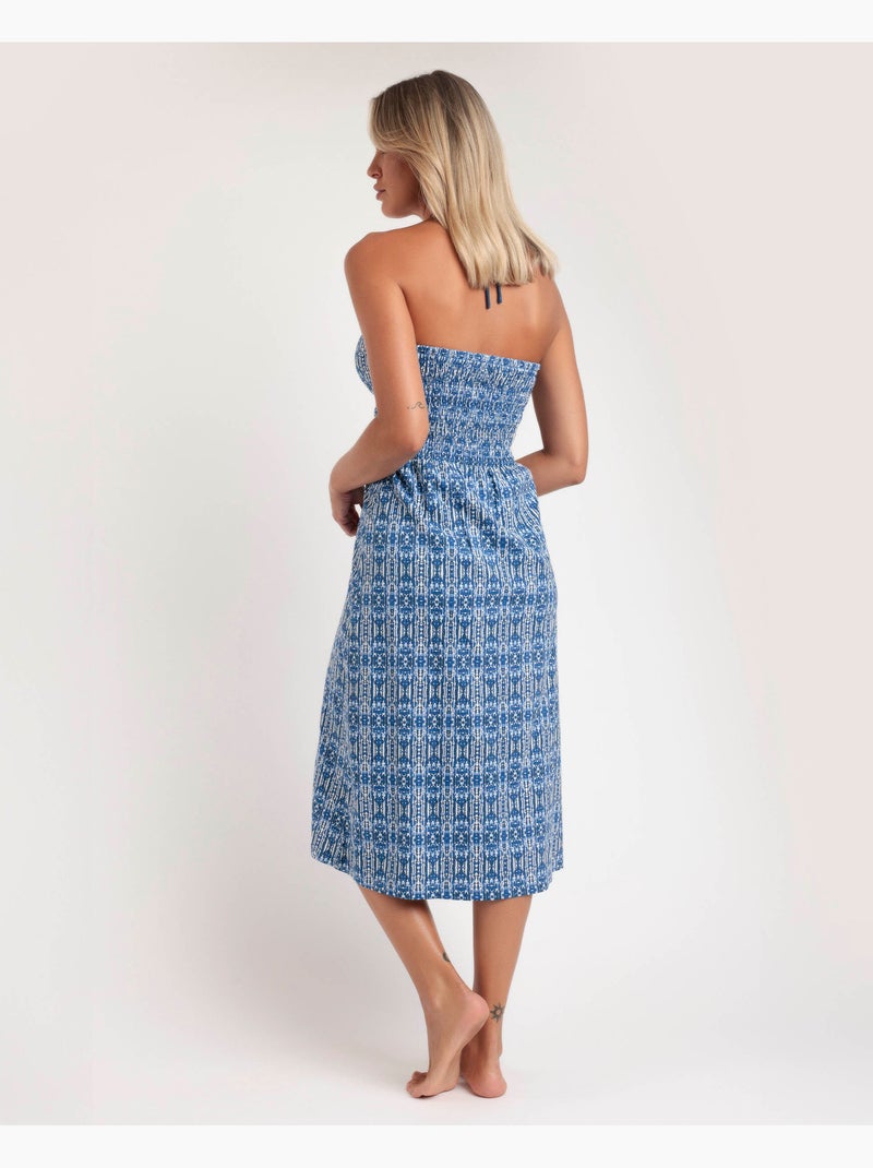Chemise de nuit à manches courtes ADMAS Ibiza Trip pour femme Bleu - Kiabi
