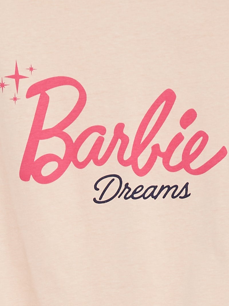 Chemise de nuit à manches courtes 'Barbie' ROSE - Kiabi