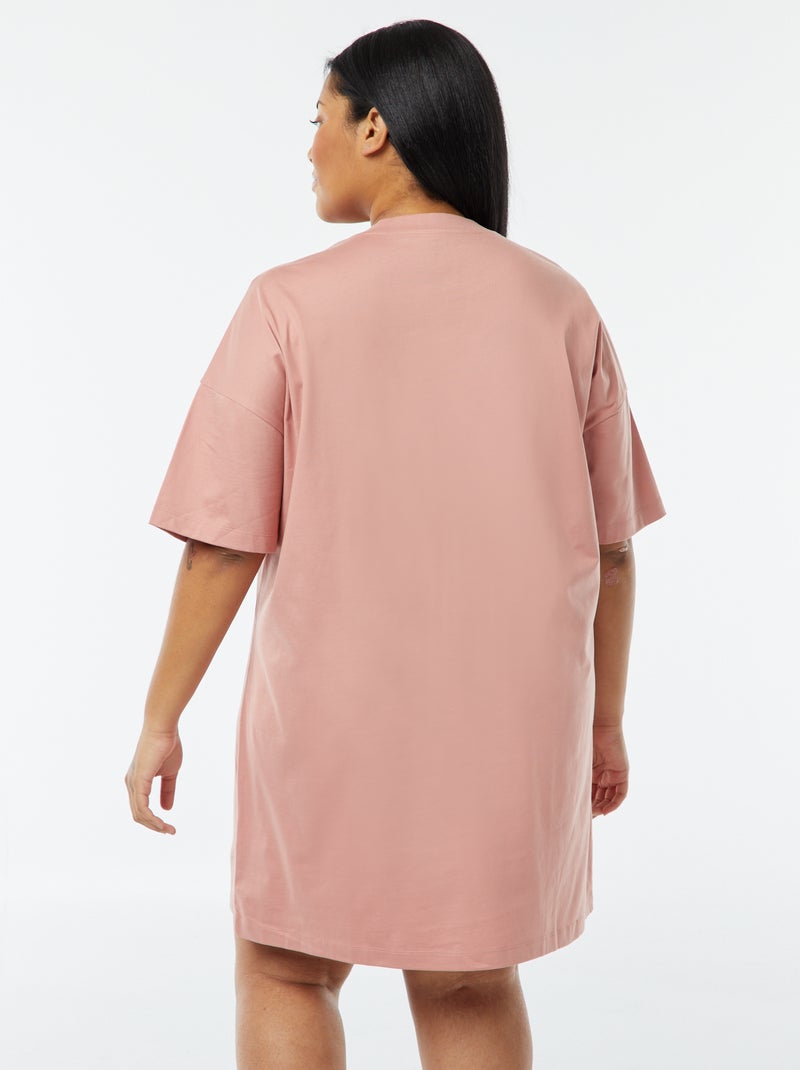 Chemise de nuit à manches courtes 'Disney' Rose Minnie - Kiabi