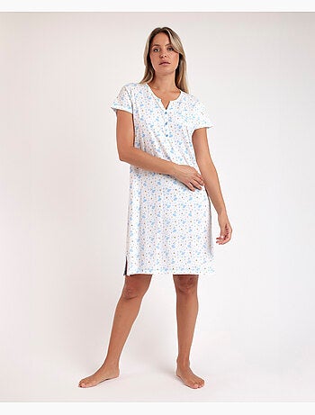 Chemise de nuit à manches courtes pour femme ADMAS >