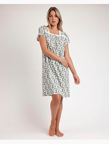 Chemise de nuit à manches courtes pour femme ADMAS GARDEN Dream Flowers