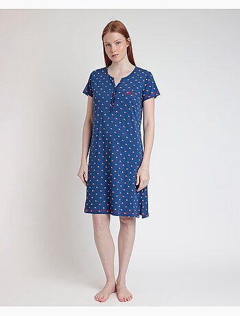 Chemise de nuit à manches courtes Stares Dreams pour femme ADMAS