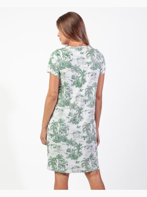 Chemise de nuit à manches courtes Summer Paradise pour femme ADMAS - Kiabi
