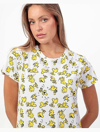 Chemise de nuit à manches courtes Woodstock pour femme de PEANUTS