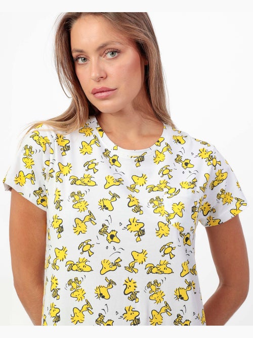 Chemise de nuit à manches courtes Woodstock pour femme de PEANUTS - Kiabi Chemise de nuit à manches courtes Woodstock pour femme de PEANUTS - Kiabi