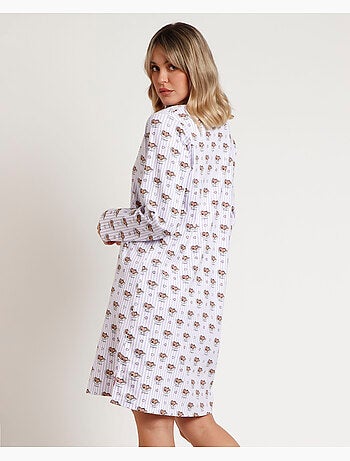 Chemise de nuit à manches longues ADMAS pour femme >