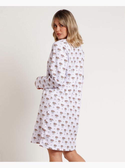Chemise de nuit à manches longues ADMAS pour femme > - Kiabi Chemise de nuit à manches longues ADMAS pour femme > - Kiabi