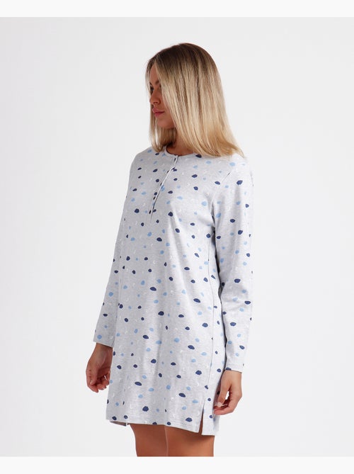 Chemise de nuit à manches longues Cloudy Nights pour femme ADMAS - Kiabi Chemise de nuit à manches longues Cloudy Nights pour femme ADMAS - Kiabi