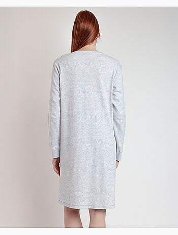Chemise de nuit à manches longues et patte de boutonnage Marie pour femme Disney