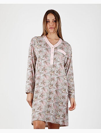 Chemise de nuit à manches longues pour femme ADMAS GARDEN Made With Love