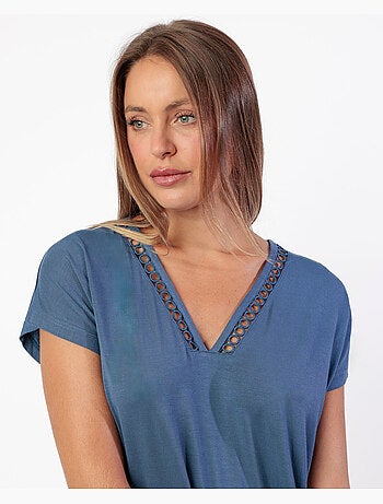 Chemise de nuit à manches tombantes Fresh Air pour femme ADMAS CLASSIC