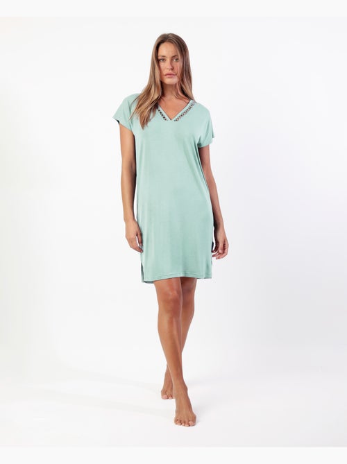 Chemise de nuit à manches tombantes Fresh Air pour femme ADMAS CLASSIC - Kiabi Chemise de nuit à manches tombantes Fresh Air pour femme ADMAS CLASSIC - Kiabi