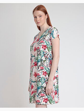 Chemise de nuit à manches tombantes Tropical Spirit pour femme ADMAS GARDEN