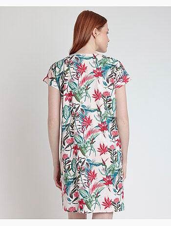 Chemise de nuit à manches tombantes Tropical Spirit pour femme ADMAS GARDEN