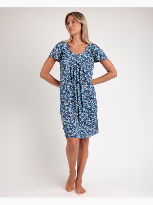 Chemise de nuit à manches tombantes Water Lily pour femme ADMAS GARDEN - Kiabi Chemise de nuit à manches tombantes Water Lily pour femme ADMAS GARDEN - Kiabi