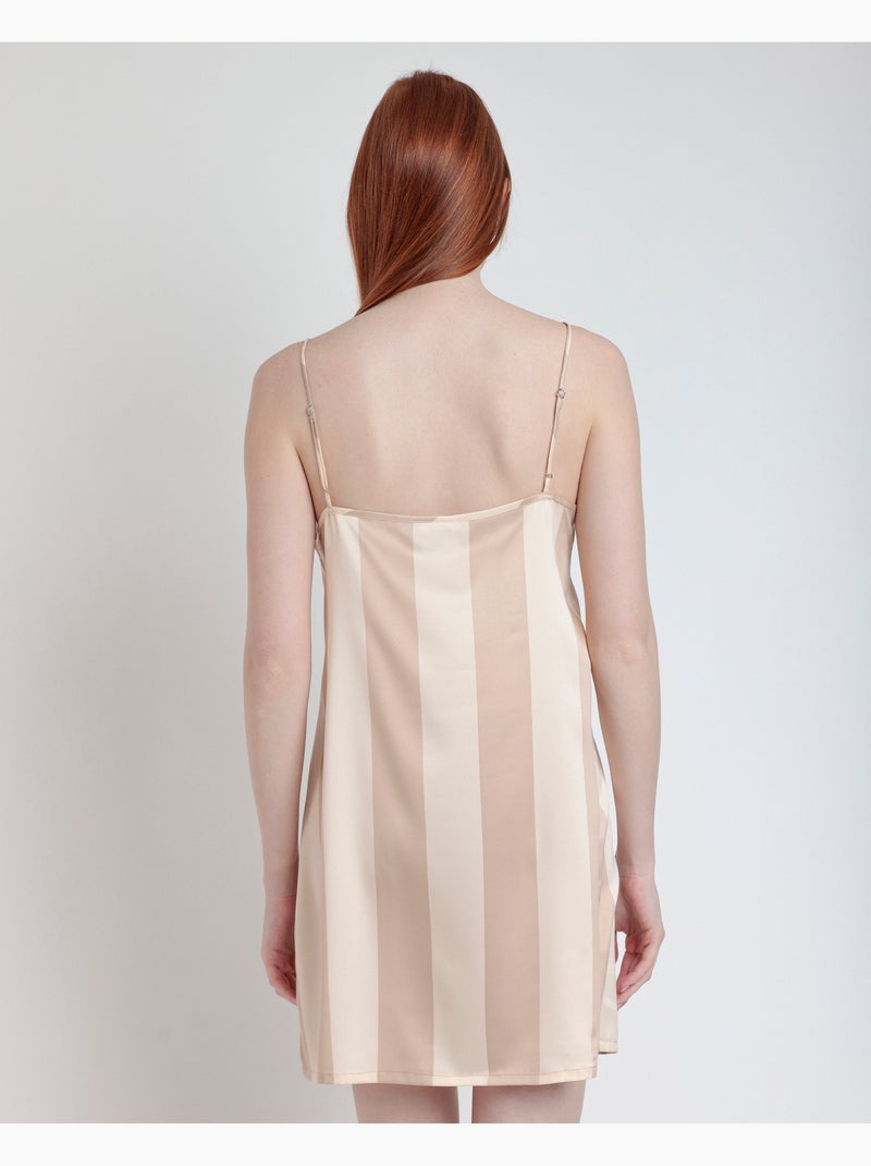 Chemise de nuit à rayures de luxe ADMAS CLASSIC pour femme Or - Kiabi