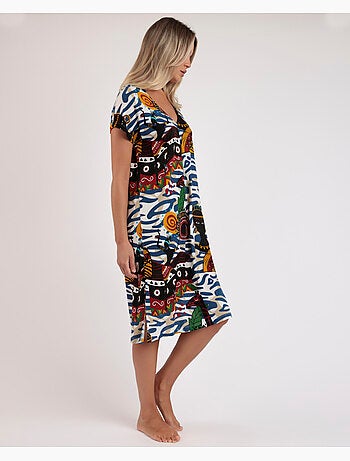 Chemise de nuit africaine de luxe à manches tombantes pour femme ADMAS LUXURY