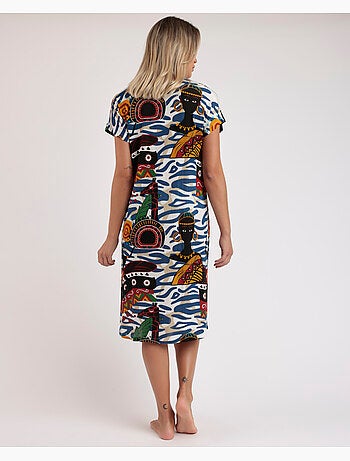 Chemise de nuit africaine de luxe à manches tombantes pour femme ADMAS LUXURY