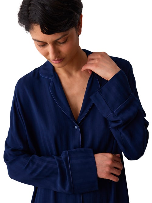 Chemise de nuit amourette jacquard - Kiabi Chemise de nuit amourette jacquard - Kiabi