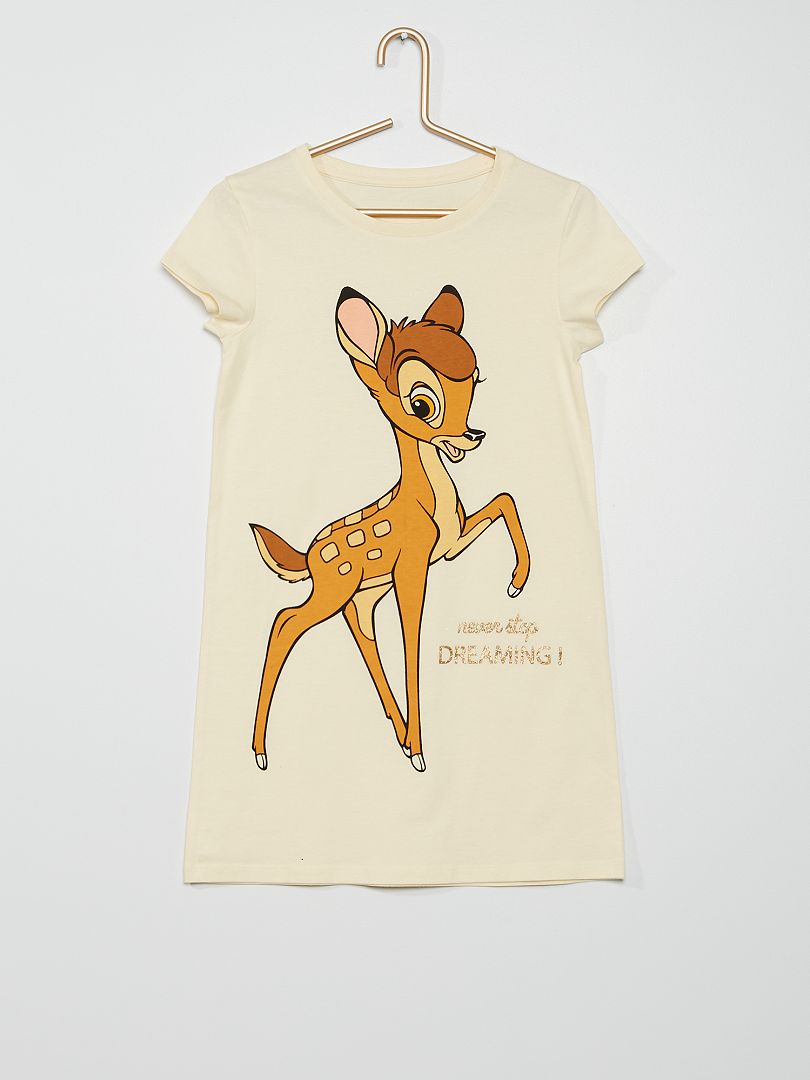 Chemise de nuit 'Bambi' 'Disney' Blanc - Kiabi