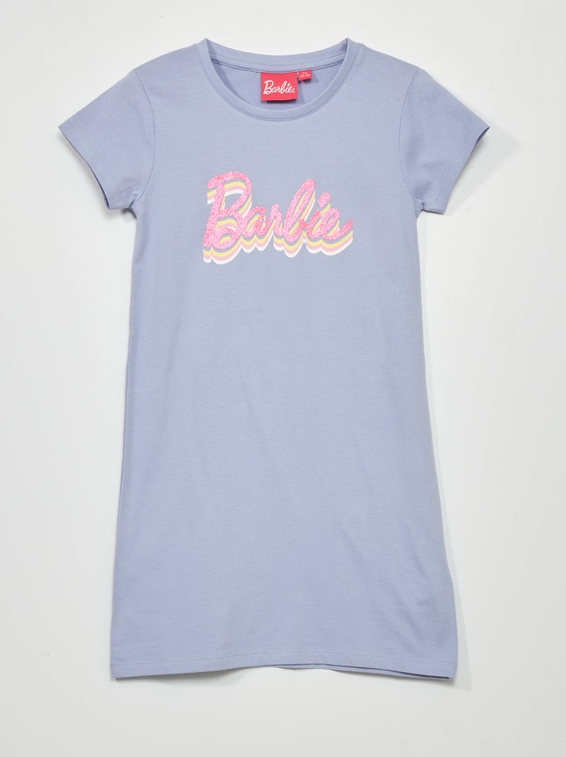 Chemise de nuit 'Barbie' Violet - Kiabi