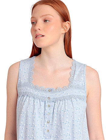 Chemise de nuit Blue Flowers