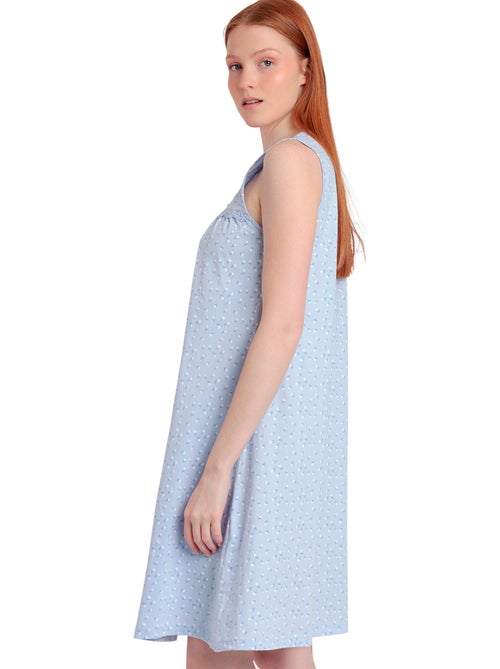 Chemise de nuit Blue Flowers - Kiabi