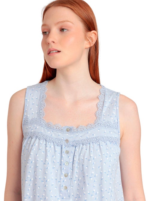 Chemise de nuit Blue Flowers - Kiabi
