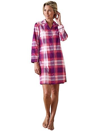 Chemise de nuit boutonnée chaude - daxon