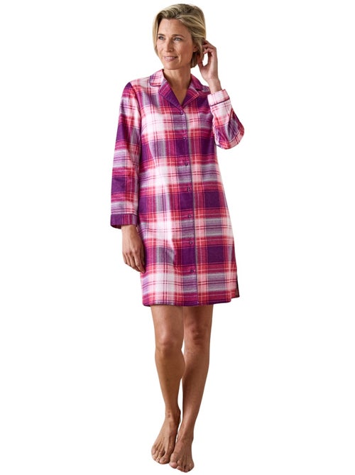 Chemise de nuit boutonnée chaude - daxon - Kiabi