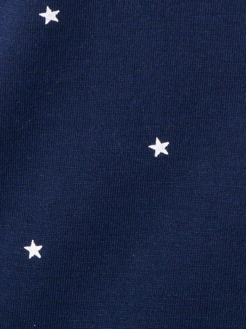 Chemise de nuit boutonnée Thermolactyl - Damart Bleu marine - Kiabi