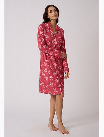 Chemise de nuit boutonnée thermolactyl - damart