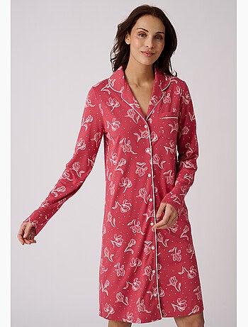 Chemise de nuit boutonnée thermolactyl - damart