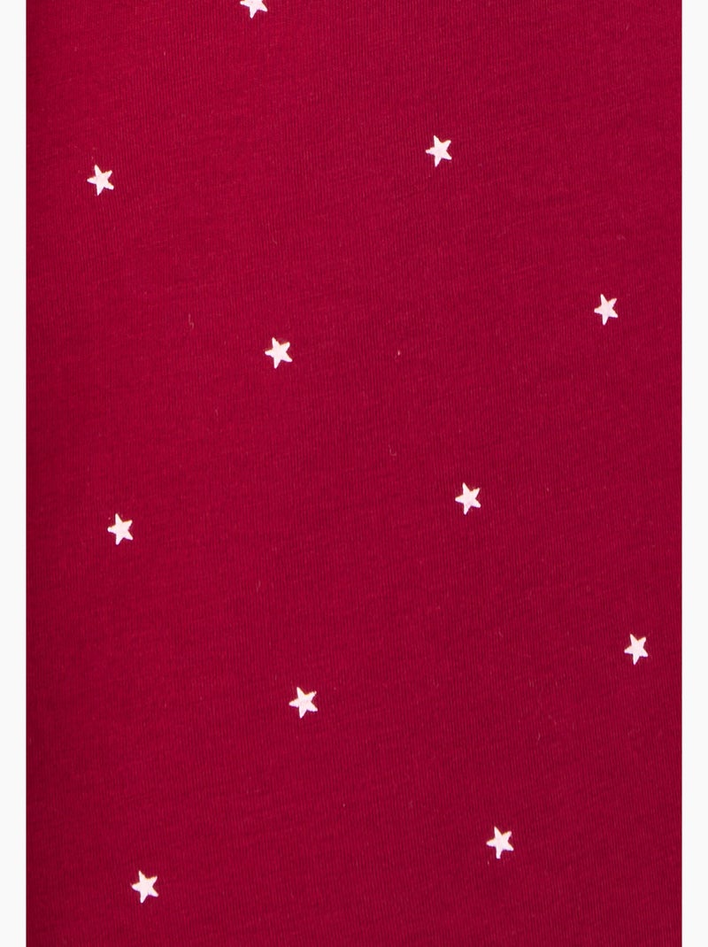 Chemise de nuit boutonnée Thermolactyl - Damart Rouge - Kiabi