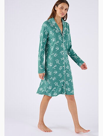 Chemise de nuit boutonnée Thermolactyl - Damart
