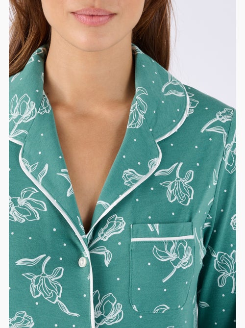 Chemise de nuit boutonnée Thermolactyl - Damart - Kiabi