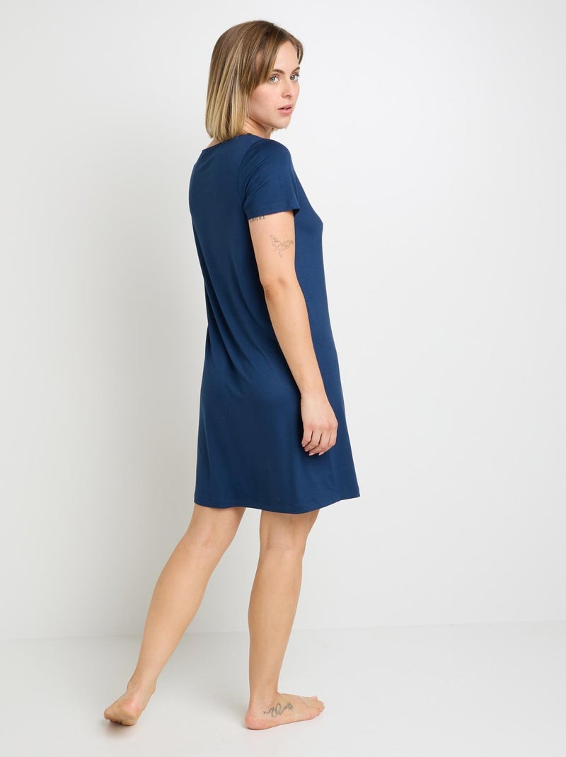 Chemise de nuit Camille - RougeGorge Lingerie Bleu marine - Kiabi