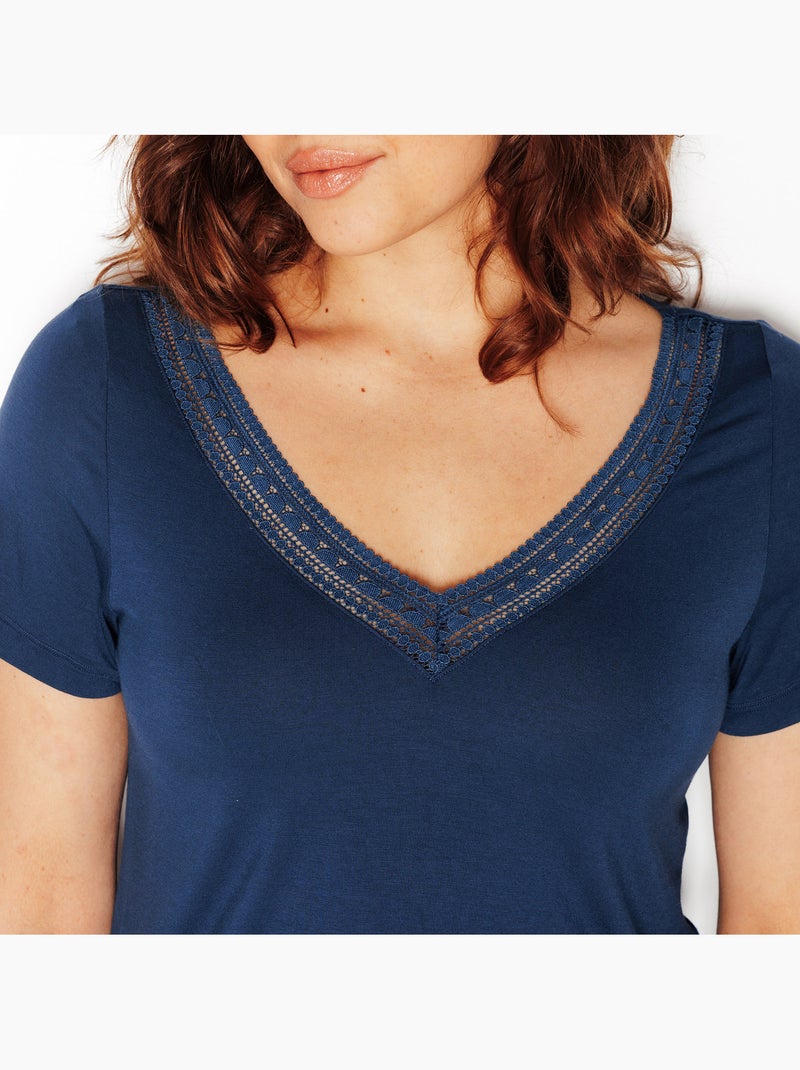 Chemise de nuit Camille - RougeGorge Lingerie Bleu marine - Kiabi