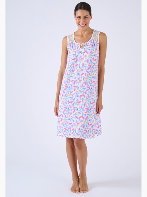 Chemise de nuit Climatyl dentelle - Damart - Kiabi